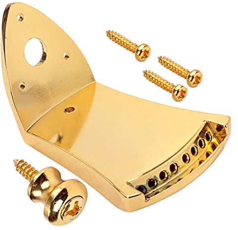 ibasenice 3sets Triangle Mandolin Tailpiece Metal Tailpiece for Mandolin Strings Extra Light