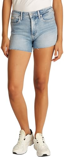 Calvin Klein Damen Jeans Shorts Mid Rise, Blau (Denim Light), 25W