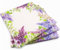 40 PPS 3-Ply Purple Lavender Border Design Tissue Paper Napkins Serviettes for Decoupage Lunch 33cm x 33cm - Pack of 20 x2 for Party, Lunch, Picnic (Purple Lavender Border Design)
