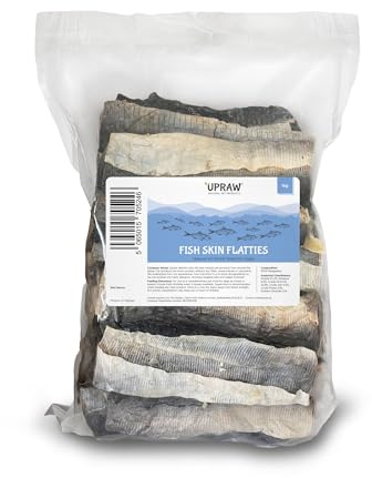 Naturally Air Dried Fish Flatties 1kg – Traditional Air Dried Fish Fillets, Preservative Free, High Protein Seafood - Healthy Natural Dog Treats - Grain Free -Hypoallergenic