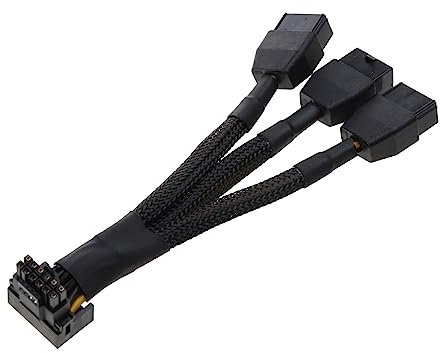 Alimentation Carte Graphique 3x8 Broches À 16 Broches (12 + 4P) Câble Adaptateur 3x8 Broches 4x8 Broches Câble Pcie 5.0 pour GPU RTX4090 RTX4080