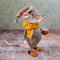 Meokro Kit de souris feutrée à l'aiguille – Souris en feutre faite à la main pour Noël d'hiver, kit d'animaux en feutre brut, décoration de poupée de Noël