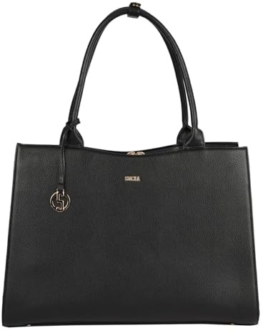 Socha Straight Line Business-Handtasche 44 cm 44cm Black/gold