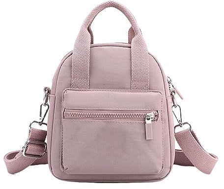 Sacs Porte-manteau mural de grande capacité pas d'eau Sac à main en nylon Couleur unie Simple Mode Sac à bandoulière et sacs pour femmes, lilas, Taille unique
