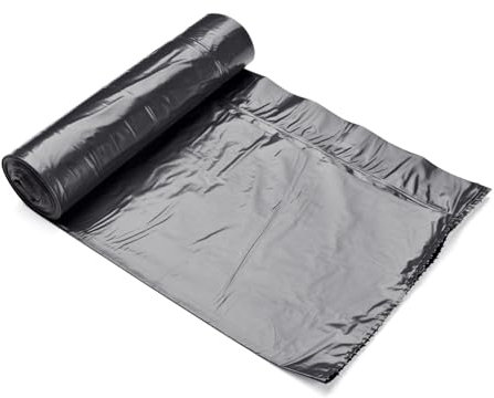 Bakoki Sacs poubelle 120 l - Extrêmement résistants à la déchirure, extra solides, idéaux pour la maison, le jardin et les entreprises - Rouleau de 10 sacs poubelle lourds pour la rénovation et les