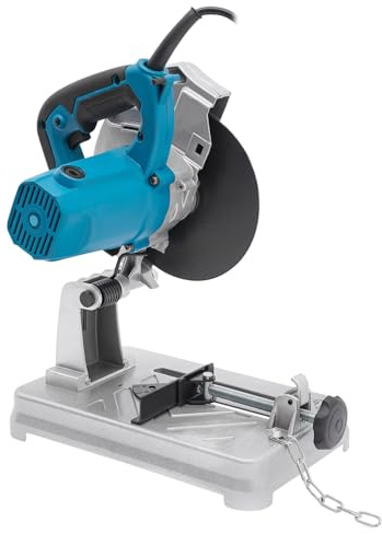 Cortadora de metal sierra de inglete, sierra de ingletadora eléctrica y metal y azulejos con ángulo de corte ajustable, potente motor de cobre para artesanos y aficionados al bricolaje