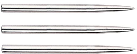 Bull's Steel-Dartspitzen Short Silber für Steeldarts, Typ A, 1 Set = 3 Stück