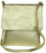 Girly Handbags Womens Genuine Soft Leather Italian Cross Body Messenger Bag Vera Plelle Shoulder Bag Flap Zipper (Metallic Light Gold)