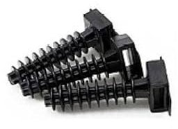 REPORSHOP - Taco Brida Negro 6mm 100Pcs X Bolsa