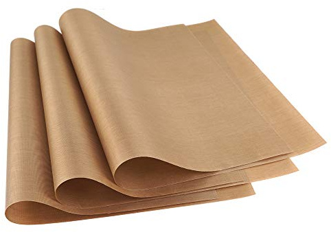 FoRapid PTFE Teflon Sheet, Non-Stick Oven Liners, Barbecue Grill Mat Baking Sheet Reusable Washable - Use Up to 500℉ Craft Mat for Baking Cooking BBQ Grilling Roasting 16x24/40x60cm 3 Pack
