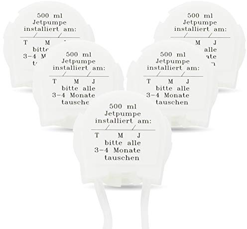 5x Ersatzpumpe Hygiene Einweg-Jetpumpe für 500ml Touchless Automatikspender 3-4 Monate (4+1 Vorteilspack)