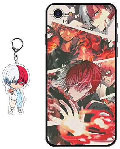 Staremeplz Anime Figure Design Case for iPhone SE 2020 / 7/8 [With Keychain], Soft Silicone TPU Protective Phone Case