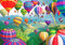 Puzzle 1000 Teile Erwachsene, Heißluftballon Holzpuzzle mit Buchstaben Partition, 75X50 cm Einfache 1000 Teile Jigsaw Puzzles für Wohnkultur Wandkunst