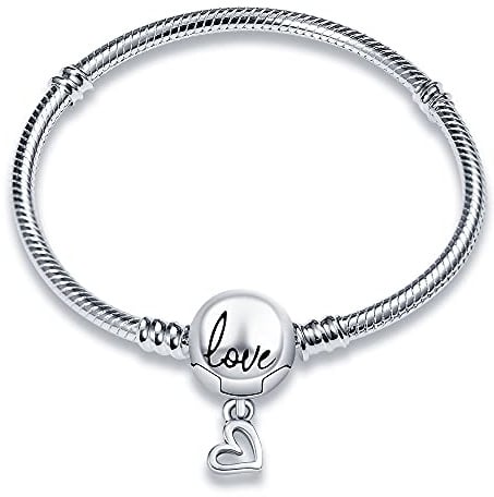 Pandach Armband Damen 925 Sterling Silber, Armbänder Moments Schlangen-Gliederarmband Armkette Valentinstag Muttertag Geburtstags Weihnachten Geschenk für Frauen Freundin Mama CMB051