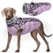 Kuoser Winter Hundejacke für mittelgroße Hunde – Wasserdichter & Winddichter Hundemantel mit Fleecefutter, Reißverschluss, D-Ring & Reflektoren – Warme Outdoor Hundebekleidung für Herbst & Winter, L