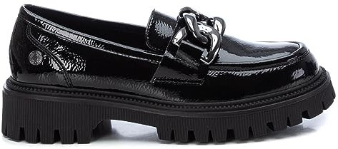 REFRESH - Mocasines Mujer Negro - Calzado Cómodo y Versátil - Moda Casual - Modelo 17139601 (Talla 37)