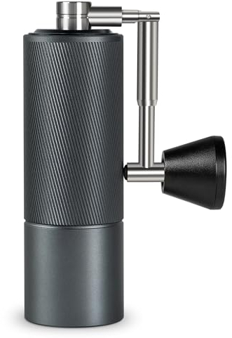 TIMEMORE Manual Coffee Grinder Chestnut C2 FOLD, Foldable Handle, Stainless Steel S2C Conical Burr, Adjustable Grind Setting, Espresso French Press Pour Over Coffee, Darkgrey
