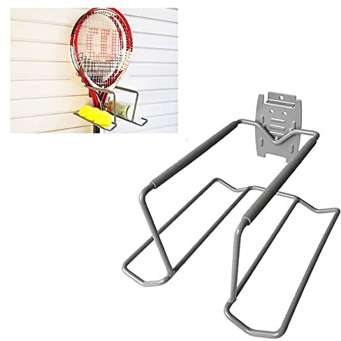 Tennisschläger-Halterung zur Wandmontage, Sport-Aufbewahrungsstation für Badminton/Tischtennis, Metall-Organizer für Schläger, organisieren Sie sich mit diesem Tennisausrüstungshalter