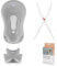 Hylat Baby Set: Baby Badewanne mit Thermometer, Ständer & Stöpsel, Badewannensitz, Ablaufschlauch - stabil und bequem - für Neugeborene und Babys