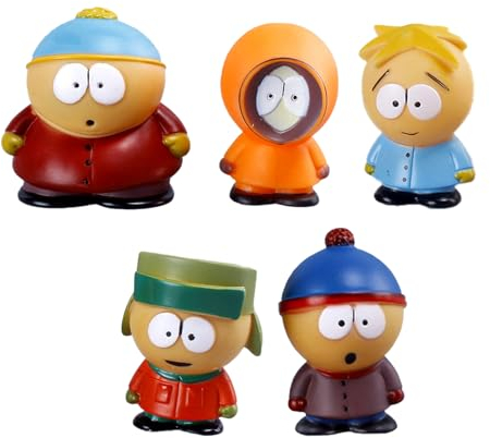 5Pcs Geburtstagstorte Toppers, Figur Kuchen Dekorationen, niedliche Cartoons Cupcake Figur für Kinder Geburtstag Party Supplies