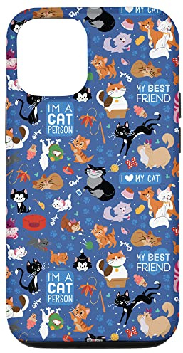 Disney Cats I Love My Cat Blue Case for iPhone 12/12 Pro