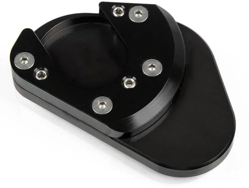 DEUYO Zubehör Kickstand Fuß Seitenständer Für Husqvarna 701 Enduro 2016 2017 2018 Motorrad Vergrößern Verlängerung Pad Unterstützung Platte (Farbe : Schwarz)