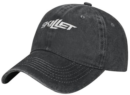 Śkillet%Rock Band Baseball Cap Adjustable 100% Cotton Breathable Cap for Men and Women Classic Sports Golf Cap Casual Cap, Men's Summer Sun Hat - Excellent UV Protection