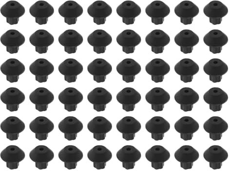 Lot de 48 pieds en caoutchouc pour grille de cuisson - Pieds de base de rechange pour ustensiles de cuisine