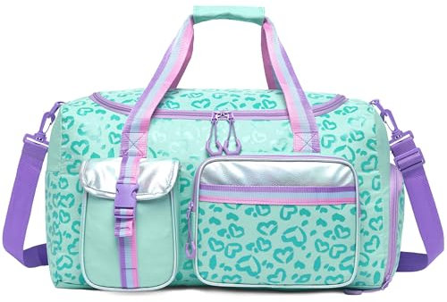 Borsone Palestra Bambina- Borsa da Viaggio Duffel Bag Rosa - Borsa Sport Piscina Weekend Bambine con Tracolla