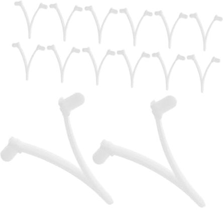 CAXUSD Juego de 20 Clips de Repuesto para Piscina en Forma de V para Poste de Skimmer de Piscina Accesorio de Cepillo Clip de Red de Skimmer Resistente Y Resistente