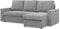Mebligo - Ecksofa mit Schlaffunktion und Bettkasten 231 x 140 x 85 cm NEO Kollektion, Wohnlandschaft, Sofa L Form, Universal (Links und Rechts), Wohnzimmer Couch, Hellgrau