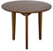QLLY Runder Esstisch Massivholz Esstisch, Küchentisch Holztisch, Flache Beine (Dunkle Walnuss, 31,49/ 80cm