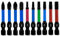 HAFRILY 50mm Torx Bit Set S2-Stahl Bit Set Torx mit 1/4 Sechskantschaft Schraubenschlüssel Det Starkem Magnetische für Schlagschrauber Pozidriv Schrauber (PZ1-PZ3,T10-T30)