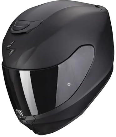 Helm Scorpion Exo 391 schwarz matt mit Visier transparent + dunkel (L)