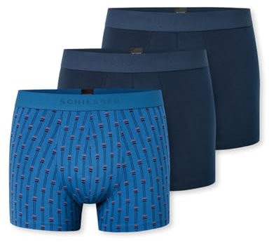 Schiesser Herren 3 PACK Boxershorts Bio Baumwolle Multipack - 95/5 Organic