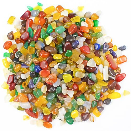800g Edelstein Mix Mischung 11-13mm Edelsteine für Kinder Mini Trommelsteine Schatzsuche Kleine Edelsteine Halbedelsteine für Dekoration, Edelsteinspiel,Kindergeburtstag
