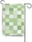 Bandiera verde chiaro e bianca a scacchi blu navy bandiere all'aperto per la decorazione del patio 28x40 double sided