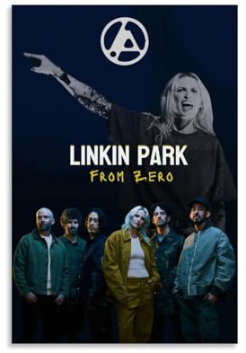 FVLYRWMQX Linkin Poster Park Music Rock Band Vintage Für Zimmer, Ästhetische Leinwand-Wandkunst, Schlafzimmer-Dekor Poster 12x18inch(30x45cm)