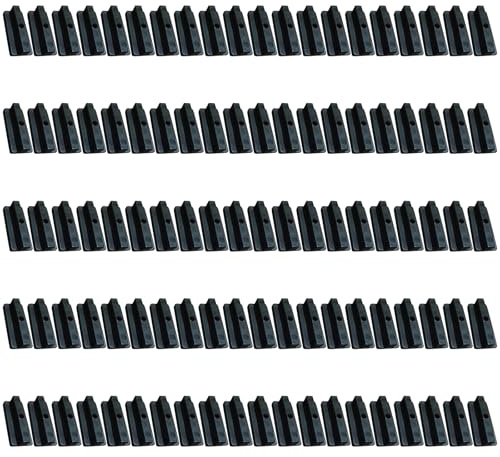 100 Stück praktische Terrassenclips 6 mm Verschlüsse für Terrassenbretter verstecken T-Systeme inkl. Schrauben Befestigung