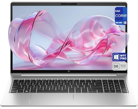 HP Elitebook 650 G10 Business Laptop, Intel Core i5-1335U, 64 GB DDR4 RAM, 1 TB SSD, 15,6 FHD (1920 x 1080), scheda grafica Intel Iris Xe, layout tastiera Deustches Windows 11 Pro, argento