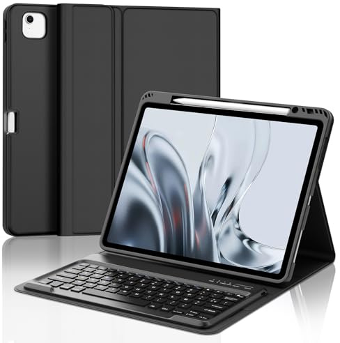 Coque Clavier pour iPad Pro 12.9 6e/5e/4e/3e Generation&iPad Air 13 Pouces