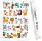 Friendly Fox ABC Poster für Kinder 50x70 cm Lernposter, Buchstaben A - Z, Alphabet der Tiere Poster, große Tiere
