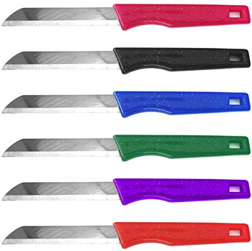 Solingen Messer Obstmesser Küchenmesser Gemüsemesser (48 er Set, Bunt)