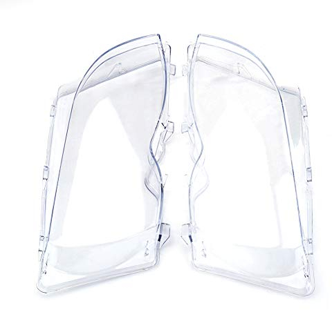Aramox Lente de Faro, 2 uds., Cubierta de Lente Transparente para Faros Delanteros de Coche para Serie 3 E46 01-05 Lifting Facial 63126924043 63126924044