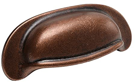 HARPOON 10 Pack Bin Cup Drawer Handles 2.5 Inch,Kitchen Cabinet Pulls Antique Copper