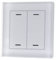 KNX bouton en verre II Lumière 2 voies, RGBW, avec capteur de température, blanc, neutre BE-GTL2T.