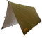 Texas Bushcraft Notfall-Campingplane, wasserdicht, 25.4x25.4 cm, 70D-Ripstop-Nylon, Überlebensplane mit reflektierendem aluminisiertem Polymer und Schlaufenbändern mit Ösen
