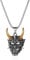 Hannya Demon Mask Titanium Steel Men Necklaces Pendants Chain Punk for Boyfriend Jewelry Hip hop Party Creativity Gift