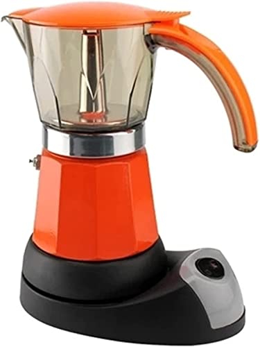 Percolator Coffee Pot 6 Cups Portable Electric Coffee Maker Espresso Coffee Pot Espresso Latte Filter (Color : Orange)