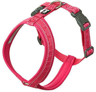 Hurtta Casual Y-Geschirr ECO Komfortables nachhaltiges Hundegeschirr (Ruby, 80-90 cm)
